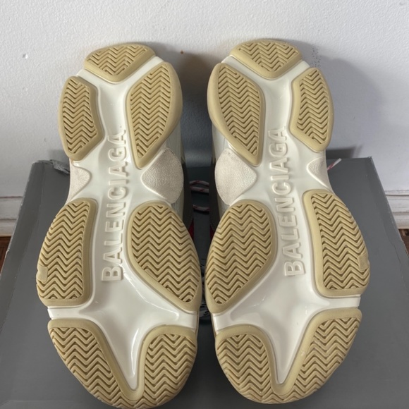 Men Size 8 Balenciaga Triple S White Black Red New With Tag,Box And Shopping Bag main image 6